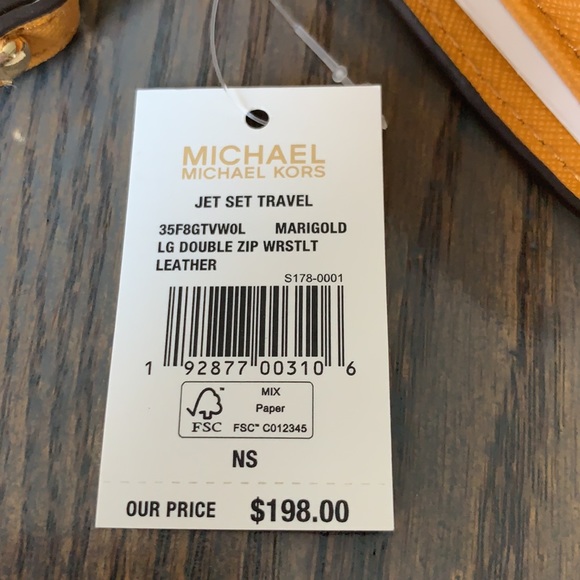 Michael Kors NEW jet set wallet/ phone holder/wristlet - Picture 8 of 8